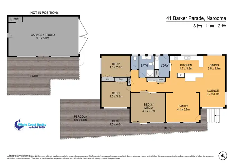 Floorplan of Homely house listing, 41 Barker Parade, Narooma NSW 2546