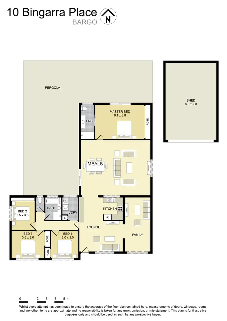 Floorplan of Homely house listing, 10 Bingarra Place, Bargo NSW 2574