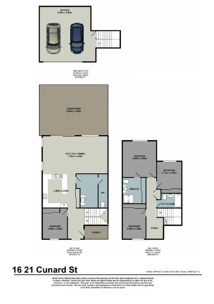 Floorplan of Homely townhouse listing, 16/21 CUNARD STREET, Holland Park QLD 4121