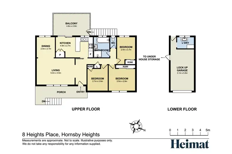 Floorplan of Homely house listing, 8 Heights Place, Hornsby Heights NSW 2077