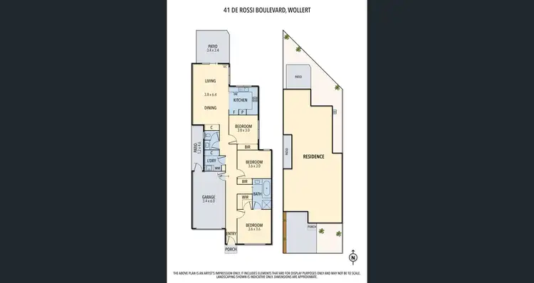 Floorplan of Homely house listing, 41 De Rossi Boulevard, Wollert VIC 3750