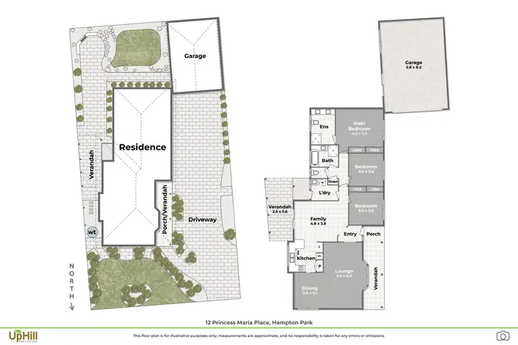 Floorplan of Homely house listing, 12 Princess Maria Place, Hampton Park VIC 3976