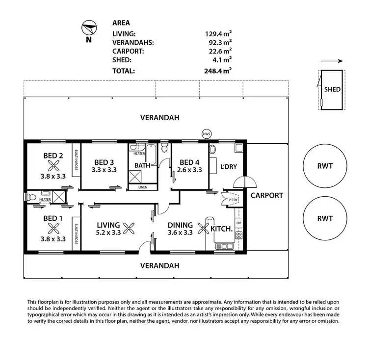 Floorplan of Homely house listing, 6 Angus Street, Karoonda SA 5307