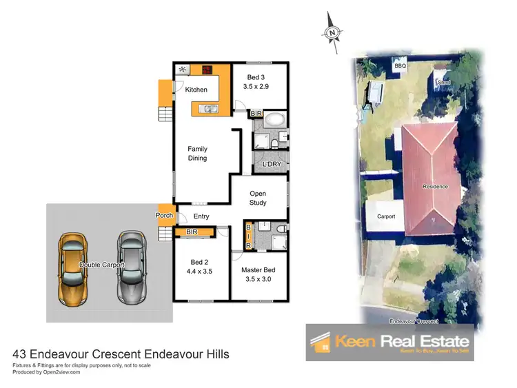 Floorplan of Homely unit listing, 1/43 Endeavour Crescent, Endeavour Hills VIC 3802