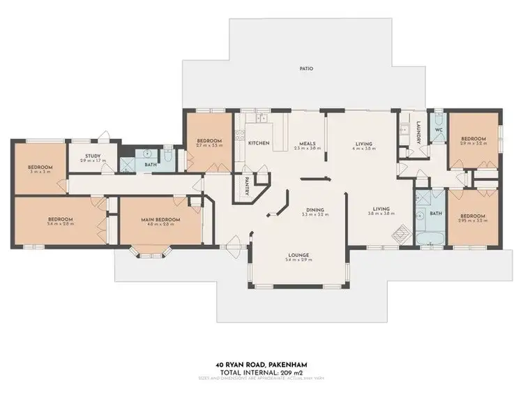 Floorplan of Homely rural property listing, 40 RYAN ROAD, Pakenham VIC 3810