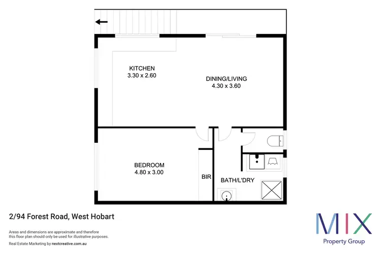 Floorplan of Homely unit listing, 2 94 Forest Road, West Hobart TAS 7000