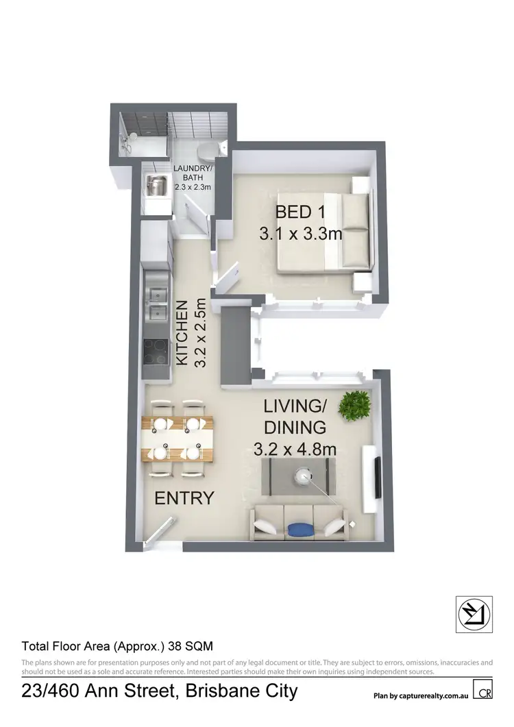 Floorplan of Homely apartment listing, 23/460 ANN STREET, Brisbane QLD 4000
