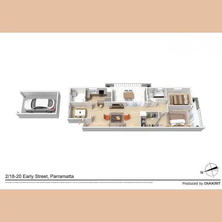 Floorplan of Homely apartment listing, 2/18-20 Early Street, Parramatta NSW 2150
