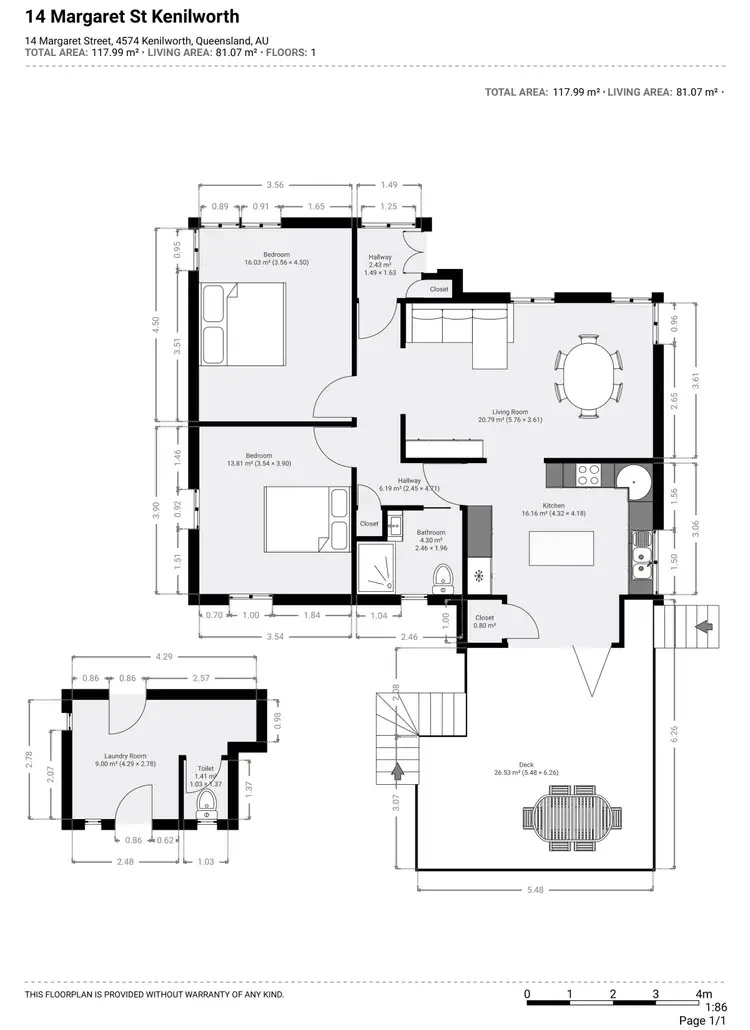 Floorplan of Homely house listing, 14 Margaret Street, Kenilworth QLD 4574