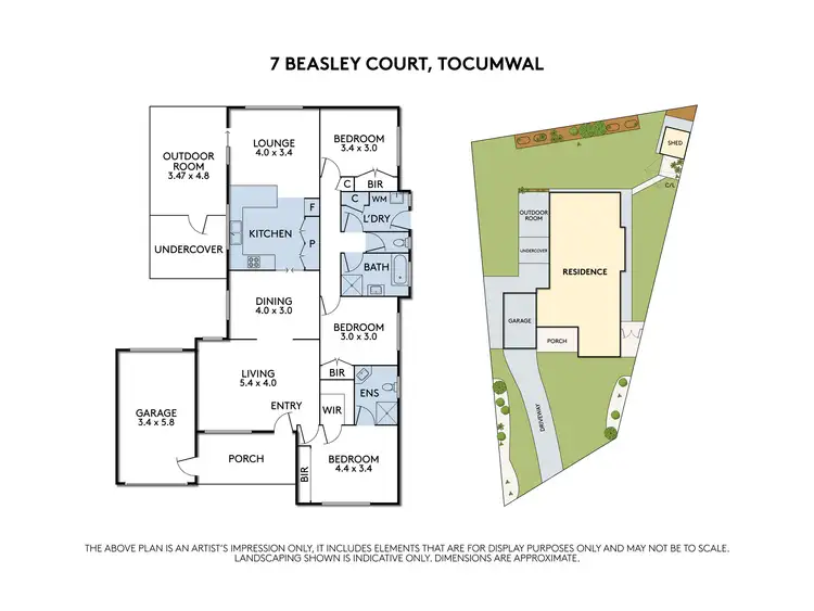 Floorplan of Homely house listing, 7 Beasley Court, Tocumwal NSW 2714