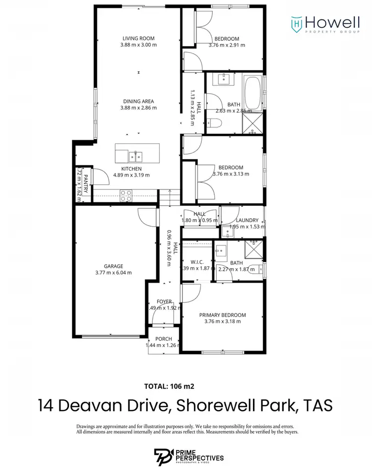 Floorplan of Homely house listing, 14 Deavan Drive, Shorewell Park TAS 7320