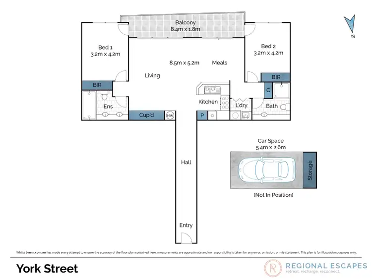 Floorplan of Homely apartment listing, 6/13 York Street, Geelong VIC 3220