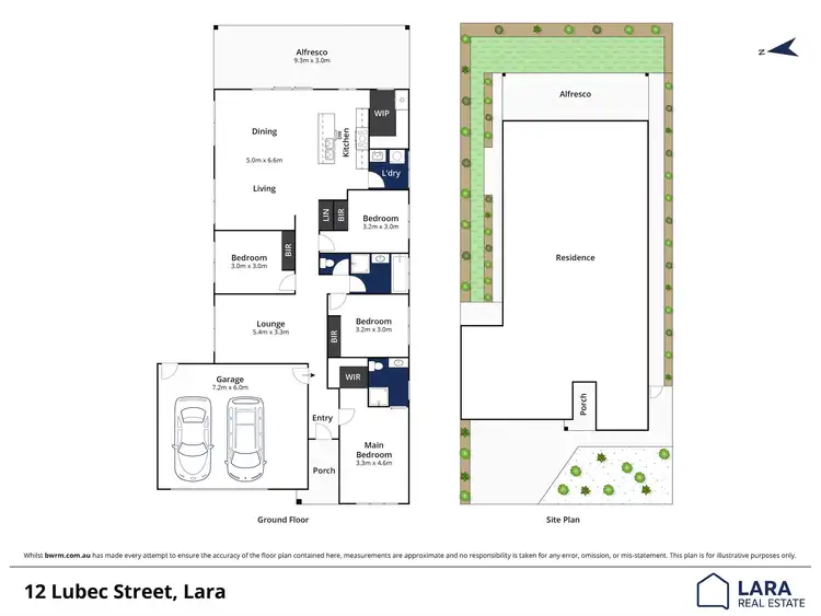 Floorplan of Homely house listing, 12 Lubec Street, Lara VIC 3212