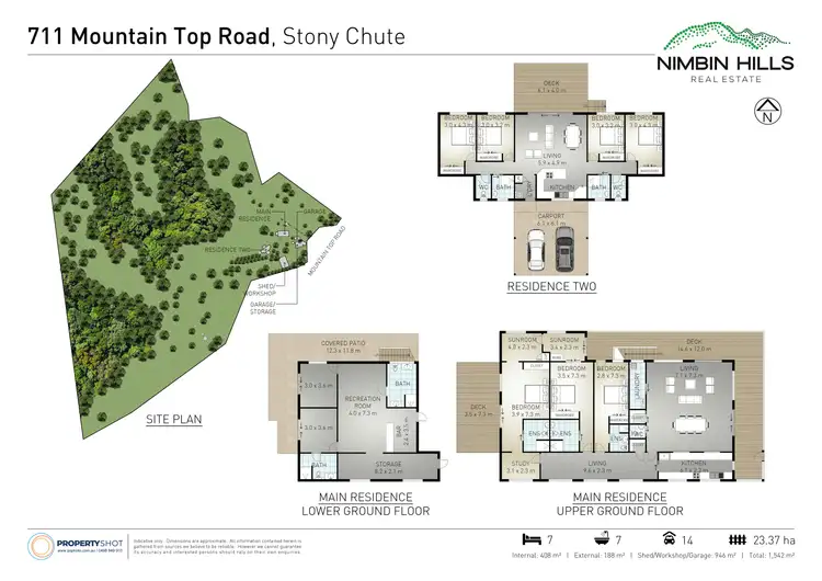 Floorplan of Homely rural property listing, 711 Mountain Top Road, Nimbin NSW 2480