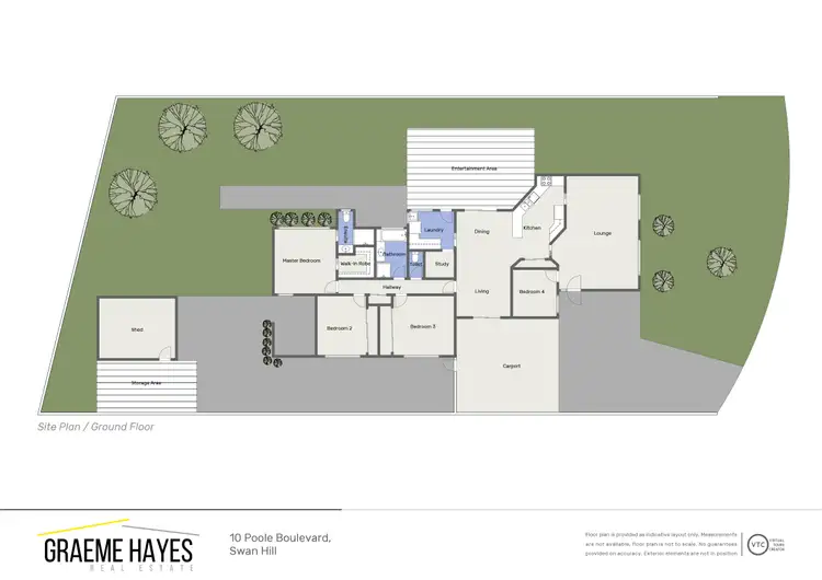 Floorplan of Homely house listing, 10 Poole Boulevard, Swan Hill VIC 3585