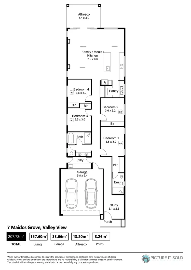 Floorplan of Homely house listing, 7A & 7B Maidos Grove, Valley View SA 5093
