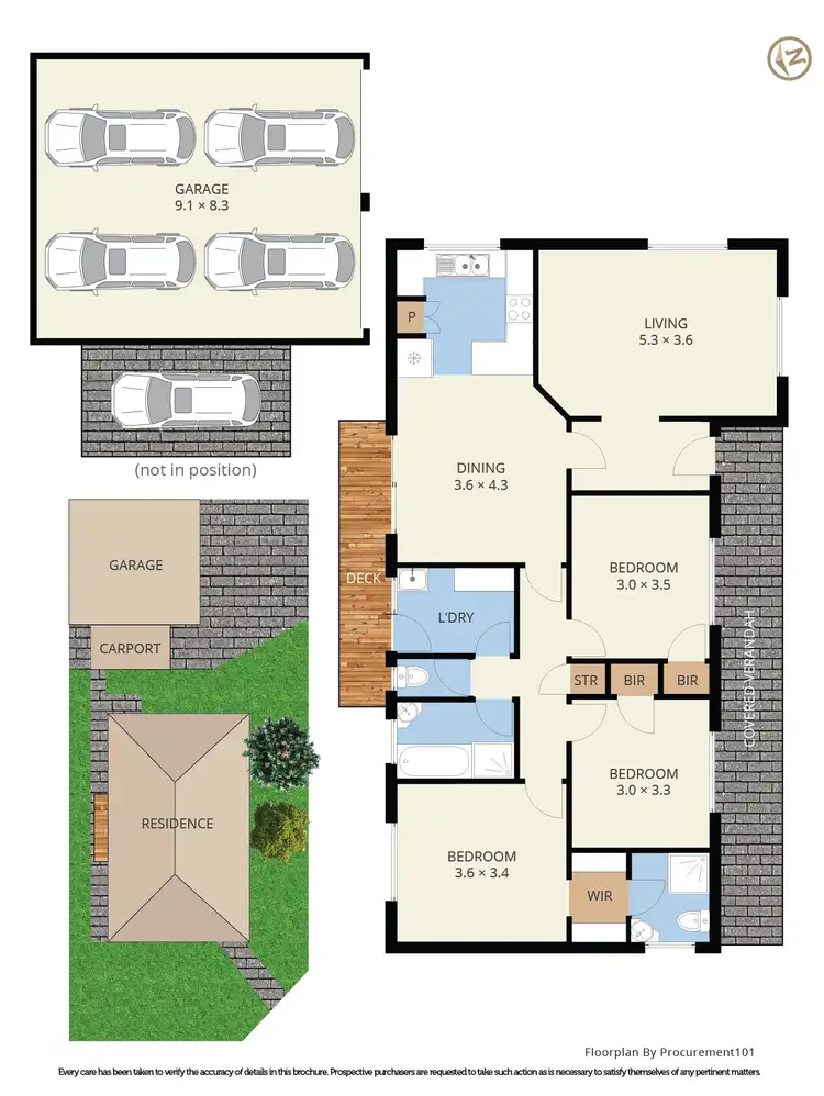 Floorplan of Homely house listing, 265 Gladstone Road, Dandenong North VIC 3175