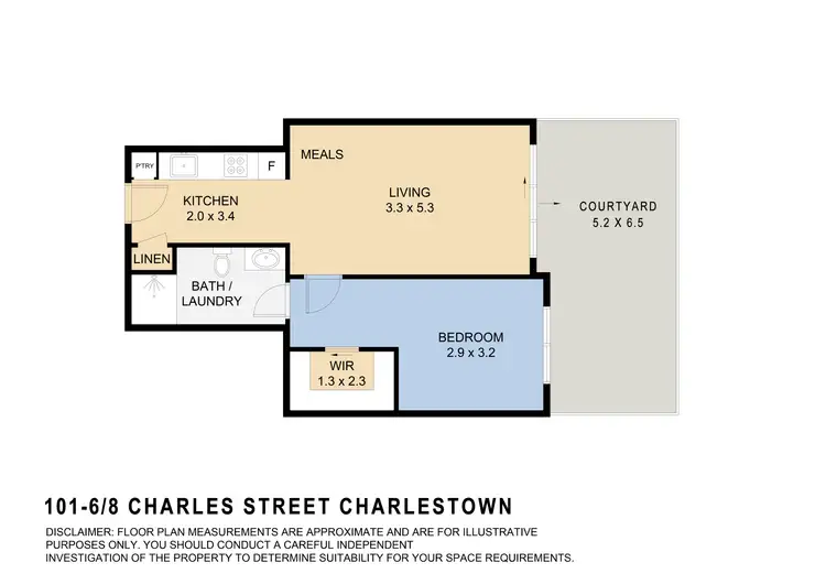 Floorplan of Homely apartment listing, 101/6-8 Charles Street, Charlestown NSW 2290