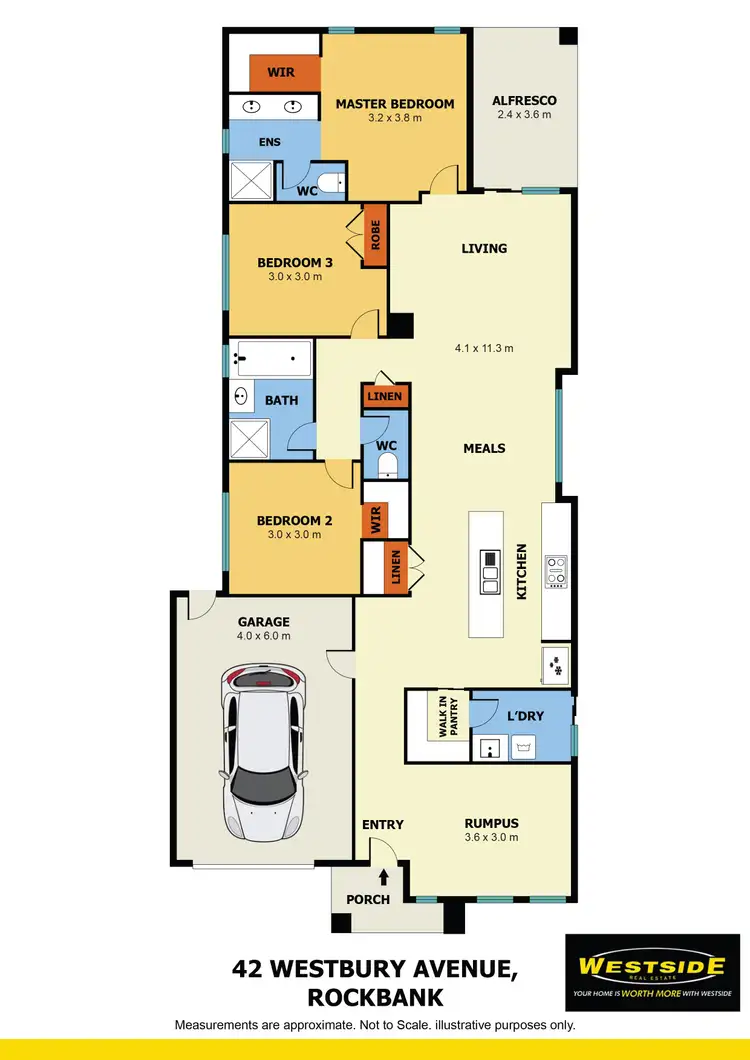 Floorplan of Homely house listing, 42 Westbury Avenue, Rockbank VIC 3335