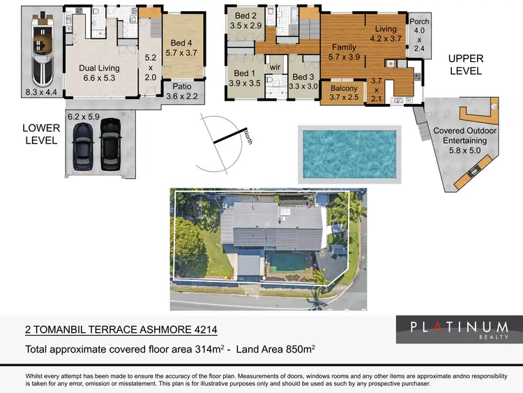 Floorplan of Homely house listing, 2 Tomanbil Terrace, Ashmore QLD 4214