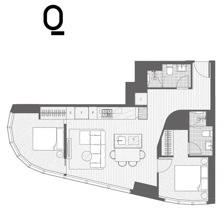 Floorplan of Homely apartment listing, 1612/157 A'Beckett Street, Melbourne VIC 3000