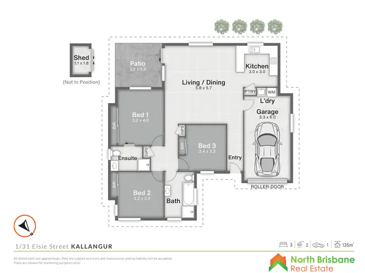 Floorplan of Homely townhouse listing, 46/1-31 Elsie Street, Kallangur QLD 4503