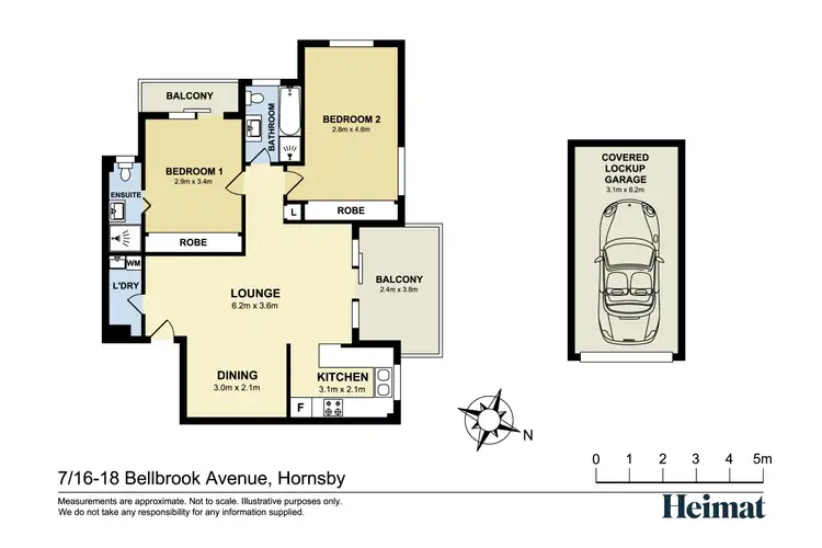 Floorplan of Homely apartment listing, 7/16-18 Bellbrook Avenue, Hornsby NSW 2077
