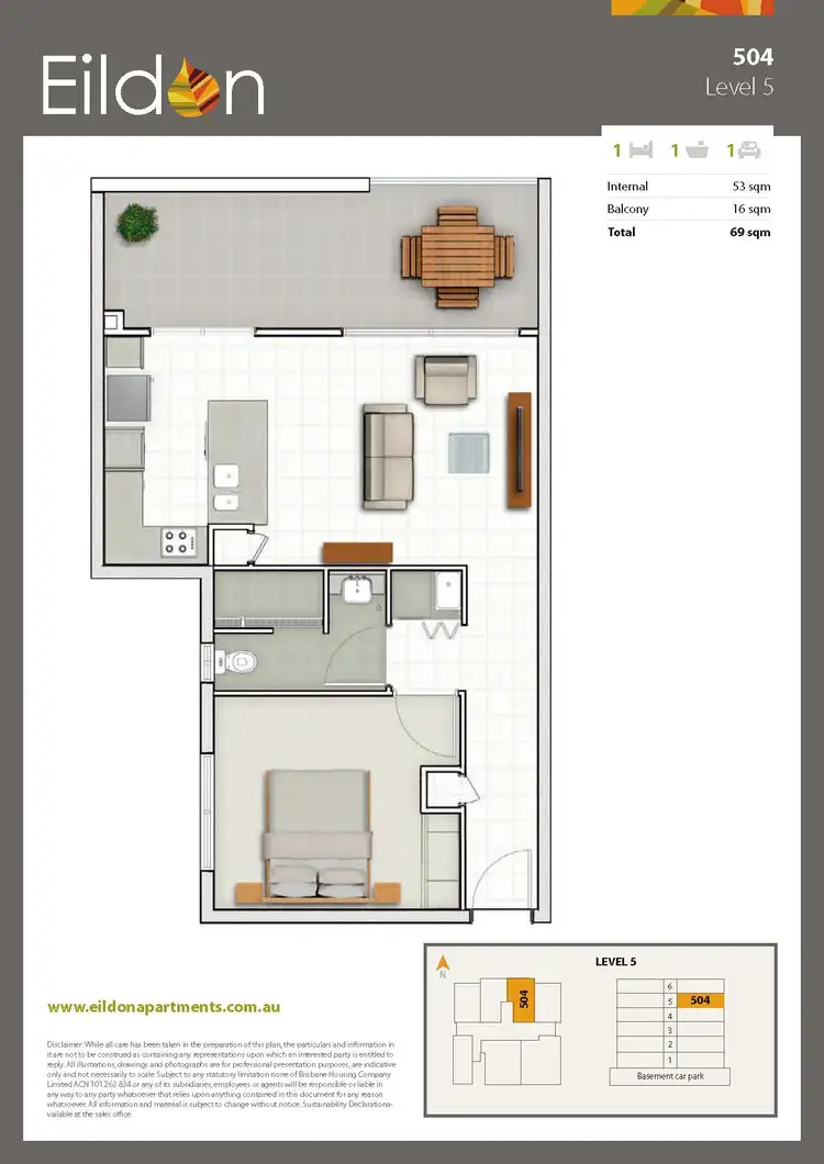 Floorplan of Homely apartment listing, 404/14 Newmarket Road, Windsor QLD 4030