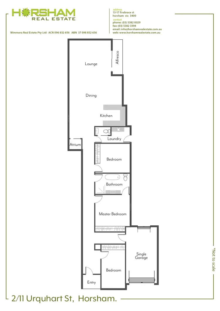 Floorplan of Homely townhouse listing, 2/11 URQUHART STREET, Horsham VIC 3400