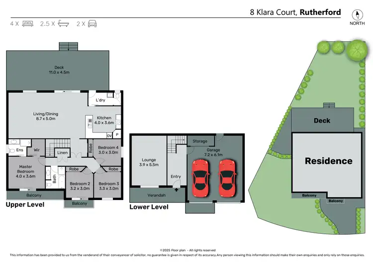 Floorplan of Homely house listing, 8 Klara Court, Rutherford NSW 2320