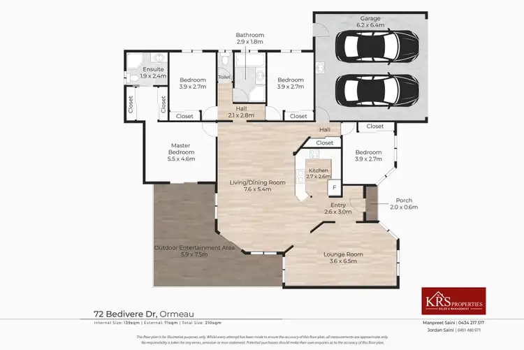 Floorplan of Homely house listing, 72 Bedivere Drive, Ormeau QLD 4208