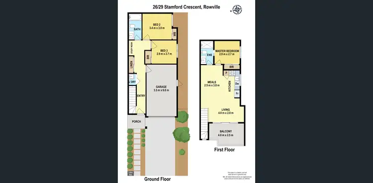 Floorplan of Homely townhouse listing, 26/29 Stamford Crescent, Rowville VIC 3178