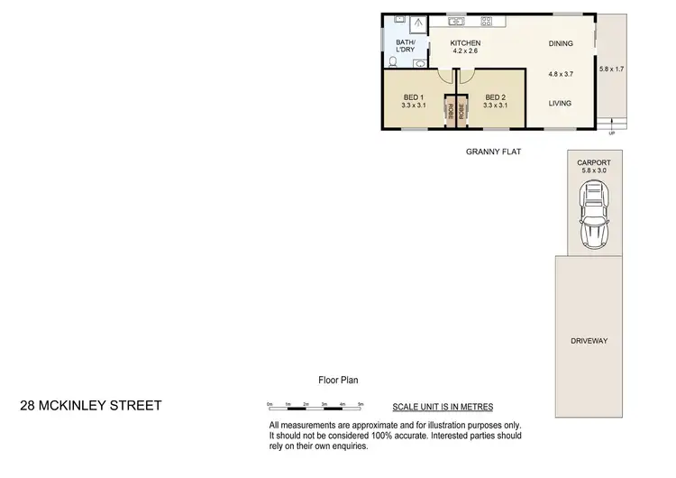 Floorplan of Homely house listing, 28A McKinley Street, Eagleby QLD 4207