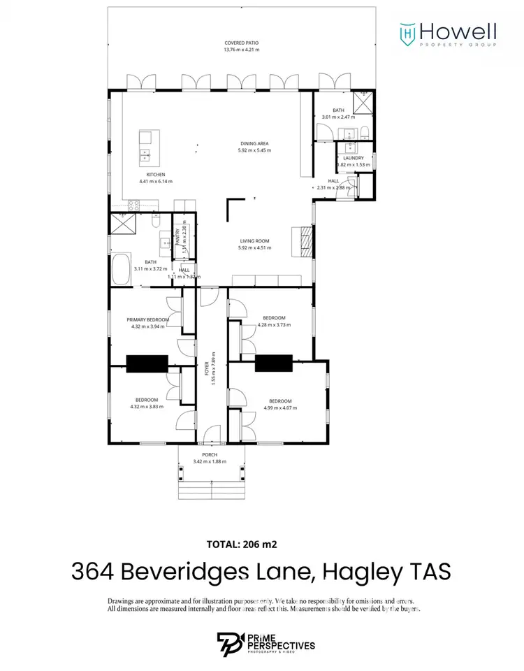 Floorplan of Homely house listing, 364 Beveridges Lane, Hagley TAS 7292