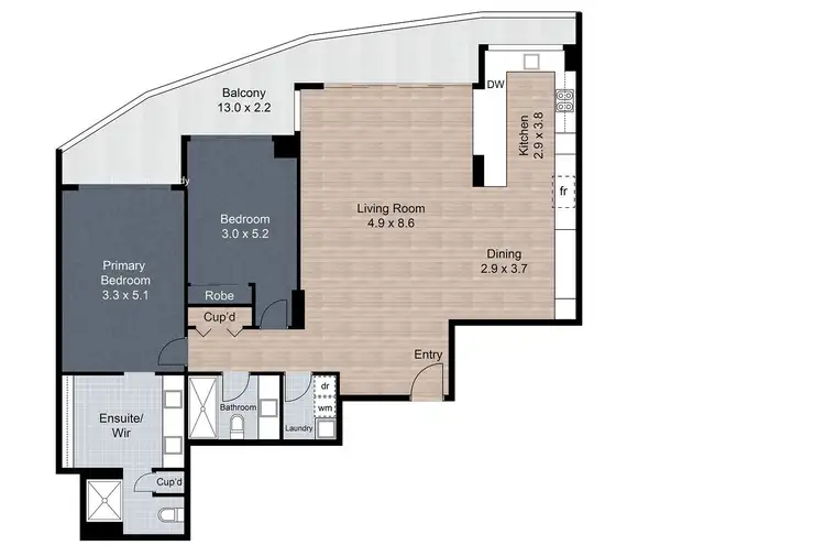 Floorplan of Homely apartment listing, 65/17 Bayview Street, Runaway Bay QLD 4216
