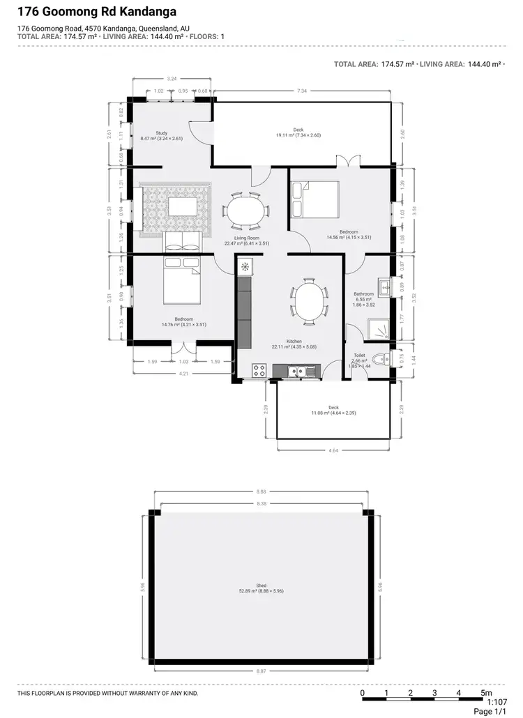 Floorplan of Homely house listing, 176 GOOMONG ROAD, Kandanga QLD 4570