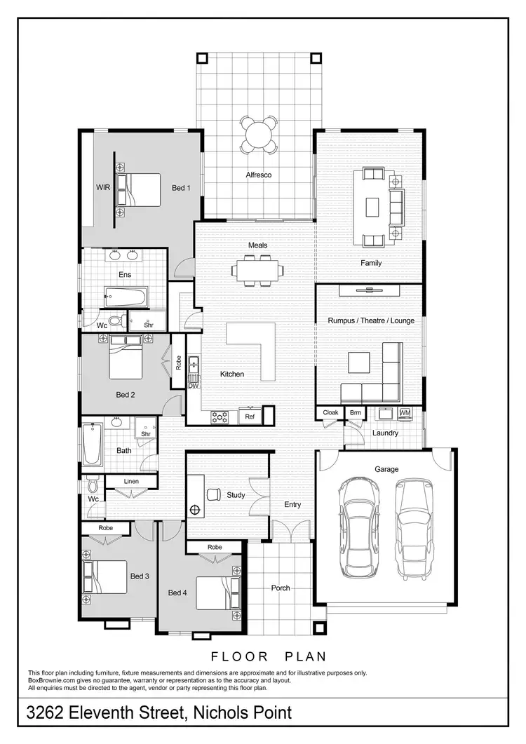 Floorplan of Homely house listing, 3262 Eleventh Street, Nichols Point VIC 3501