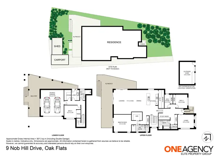 Floorplan of Homely house listing, 9 Nob Hill Drive, Oak Flats NSW 2529
