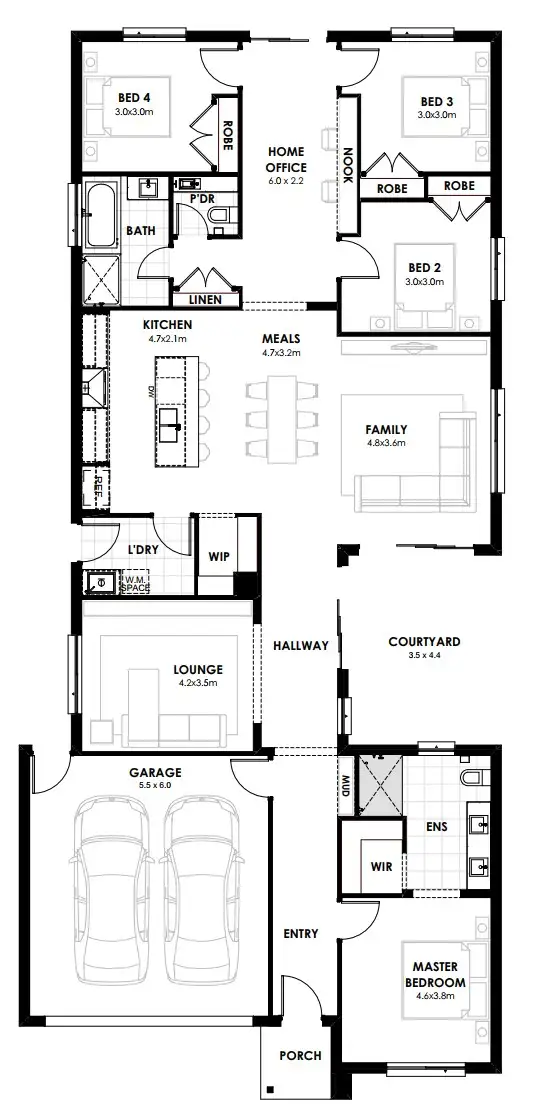 Floorplan of Homely house listing, Lot 3212 Darwin Avenue, Armstrong Creek VIC 3217