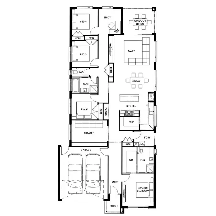 Floorplan of Homely house listing, Lot 3211 Darwin Avenue, Armstrong Creek VIC 3217
