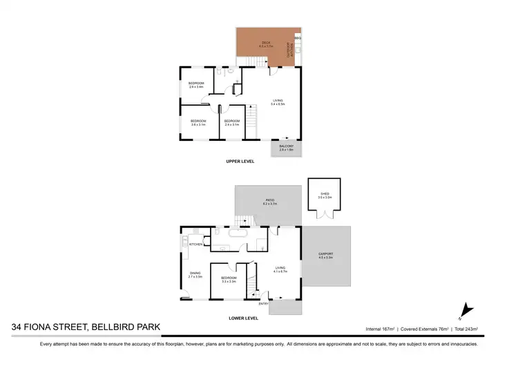 Floorplan of Homely house listing, 34 Fiona Street, Bellbird Park QLD 4300