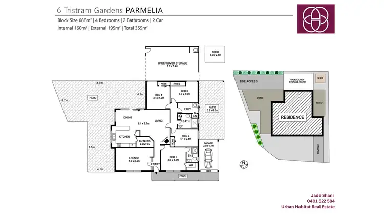 Floorplan of Homely house listing, 6 Tristram Gardens, Parmelia WA 6167