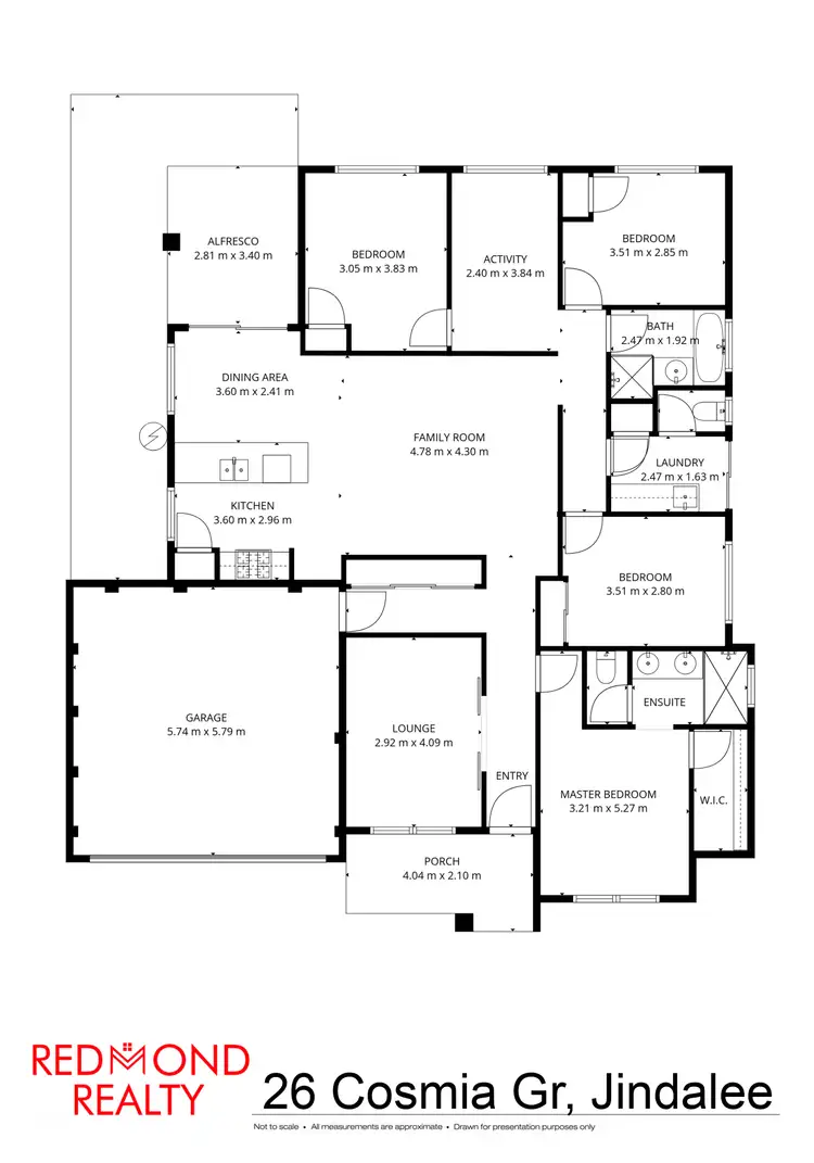 Floorplan of Homely house listing, 26 Cosmia Grove, Jindalee WA 6036