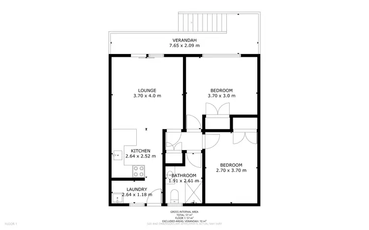 Floorplan of Homely unit listing, 3/123 South Street, Centenary Heights QLD 4350