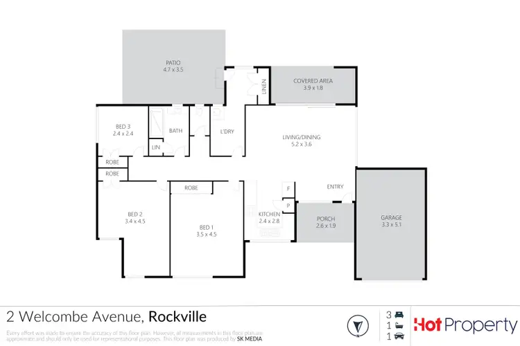 Floorplan of Homely house listing, 2 Welcombe Avenue, Rockville QLD 4350