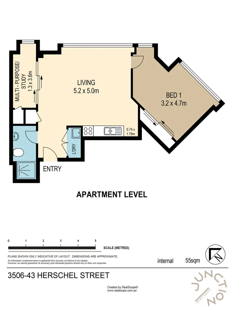 Floorplan of Homely unit listing, 3506/43 Herschel Street, Brisbane City QLD 4000