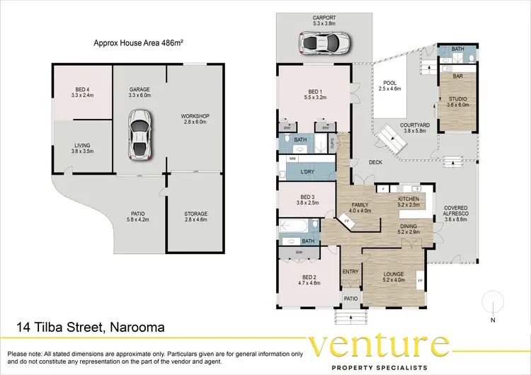 Floorplan of Homely house listing, 14 Tilba Street, Narooma NSW 2546