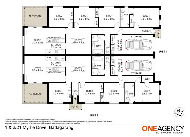 Floorplan of Homely semi-detached listing, 21 Myrtle Drive, Badagarang NSW 2540
