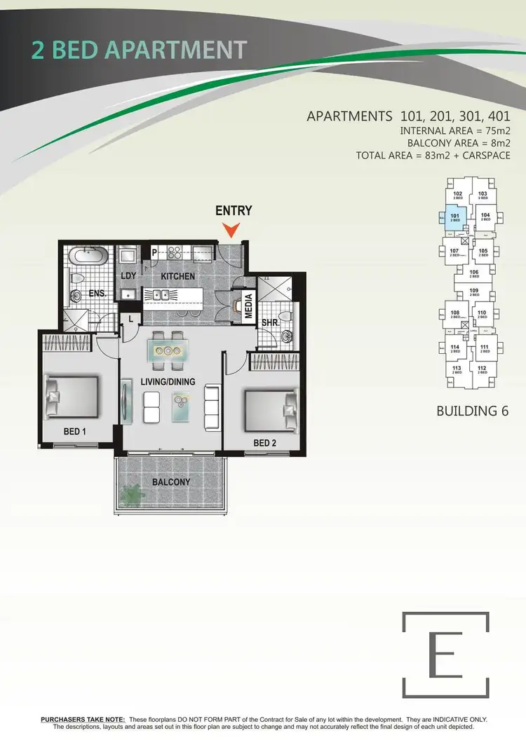 Floorplan of Homely apartment listing, 201/29 Seven Street, Epping NSW 2121