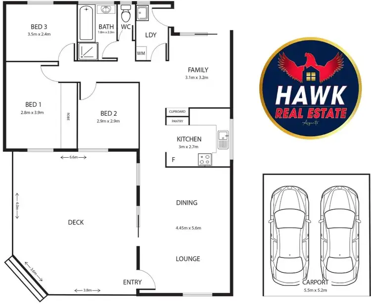 Floorplan of Homely house listing, 46 Greeves Street, Wanniassa ACT 2903